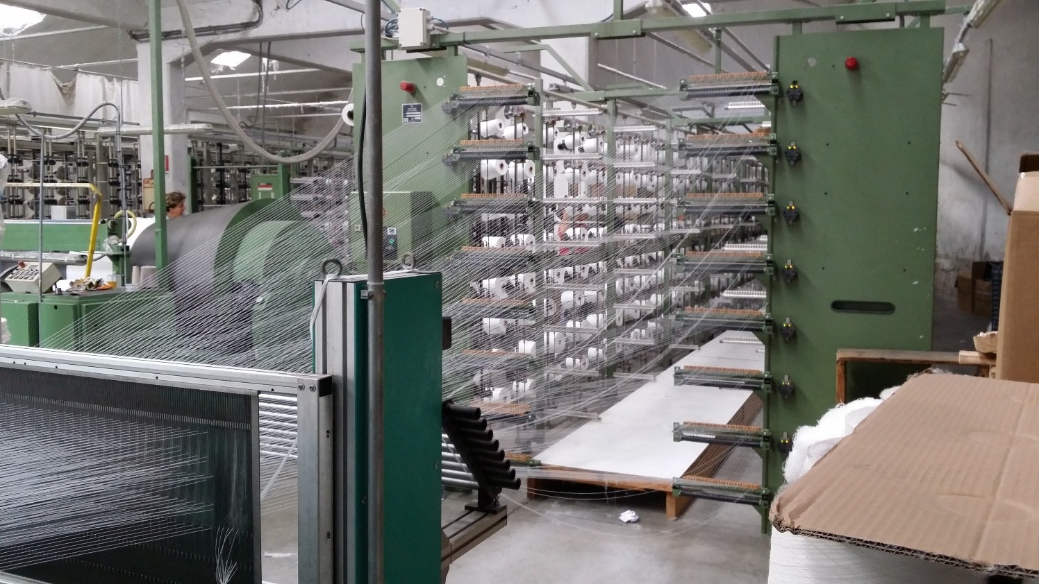 Karl Mayer Opt-O-Matic sectional warping - sold used textile machine